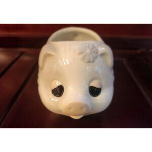 Ardco Fine Quality Ceramic Pig Planter With Floral Design Made In Japan